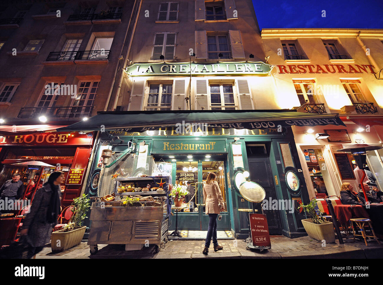 Restaurant La Cremaillere in Montmartre, Frankreich, Paris Stockfoto