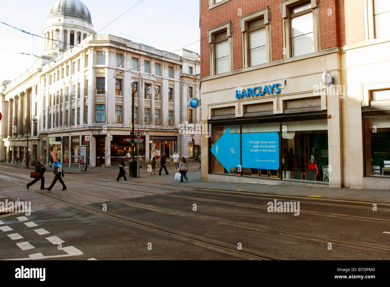 Barclays Bank in Nottingham Stockfoto