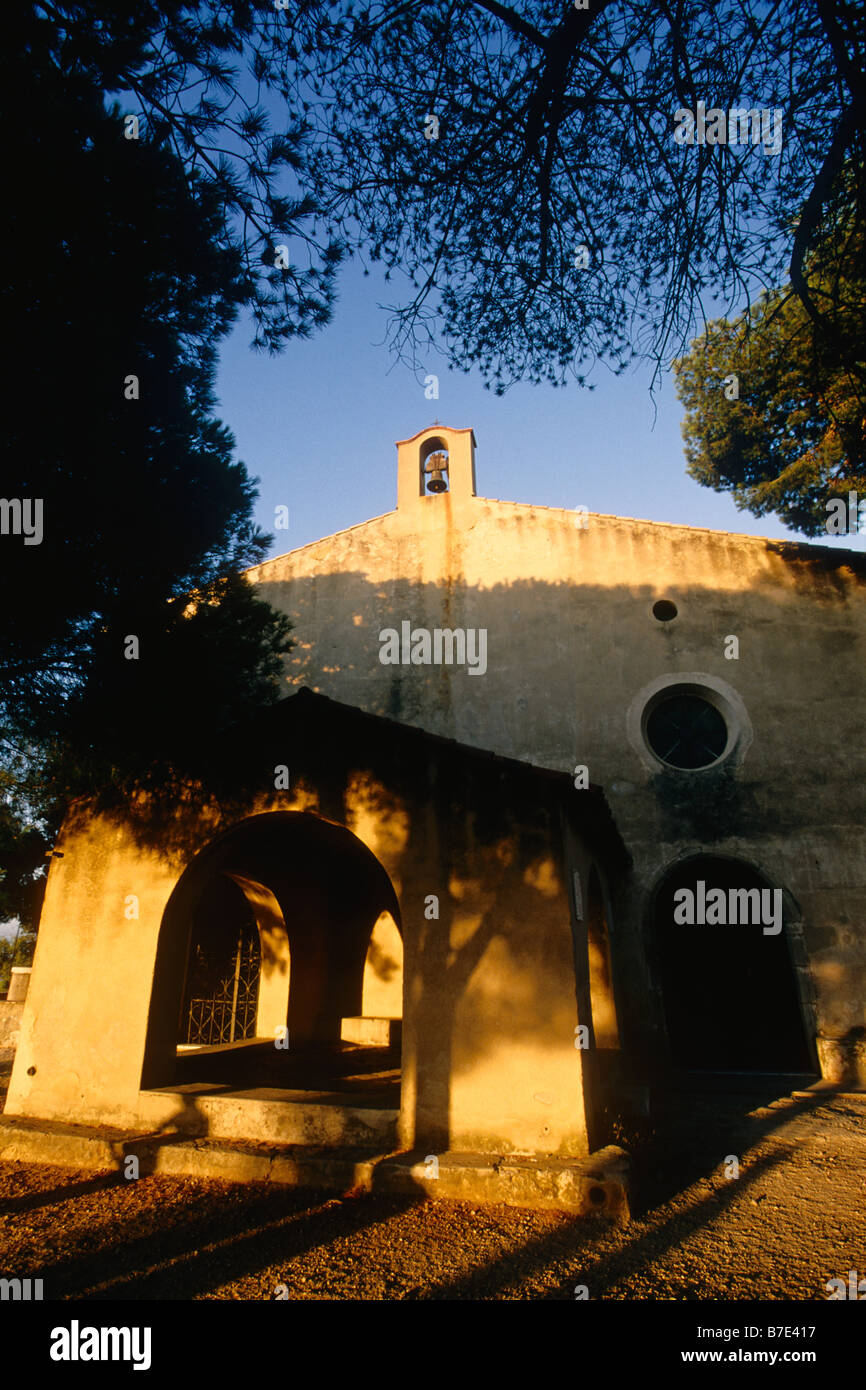 Heiligtum von La Garoupe am oberen Hügel von Antibes Kap Stockfoto