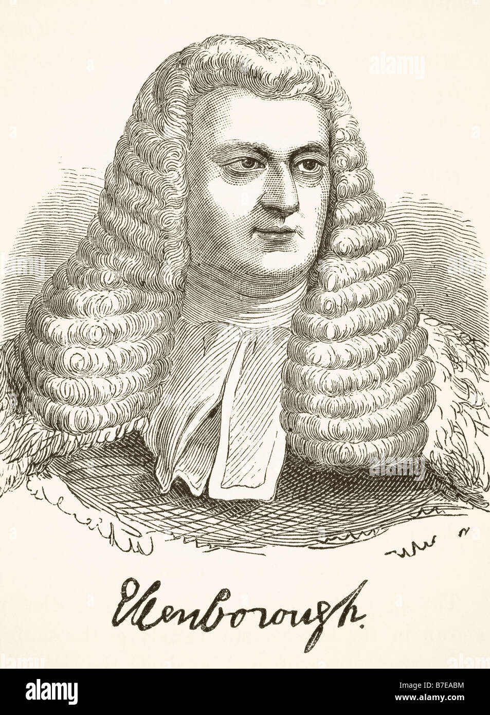Edward Law, 1. Baron glitzern, 1750-1818.  Lord Chief Justice of King es Bench Stockfoto