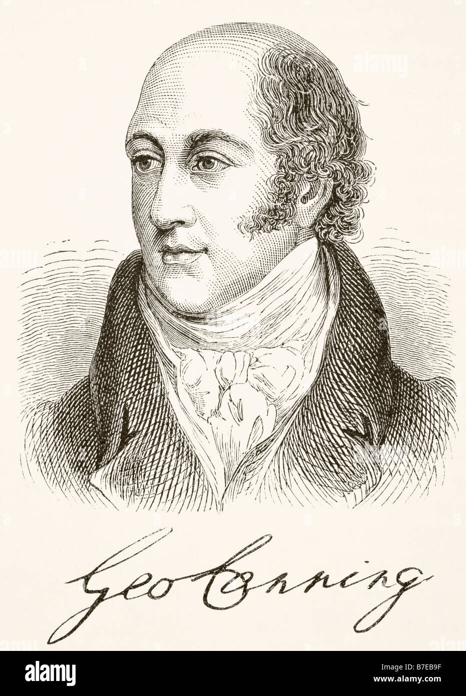 George Canning, 1770-1827.  Britischer Staatsmann und Premierminister. Stockfoto