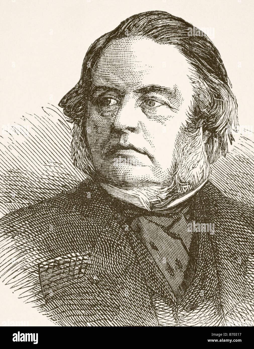 John Bright, 1811 bis 1889.  Britischer Staatsmann und Redner. Stockfoto