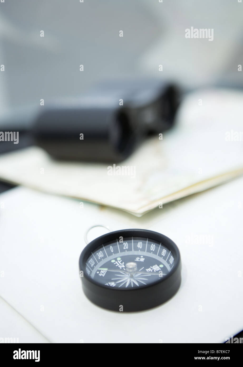 Einen Kompass Stockfoto