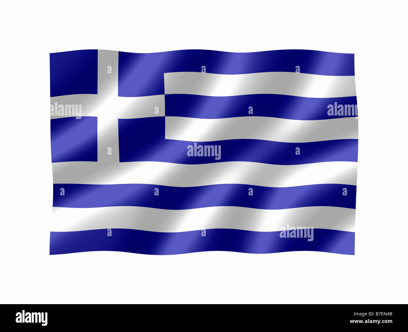 Griechenland griechische Nationalflagge Stockfoto