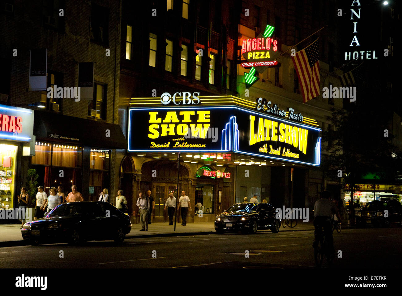 Ed Sullivan Theater. Spätes Erscheinen mit David Letterman. New York City Stockfoto
