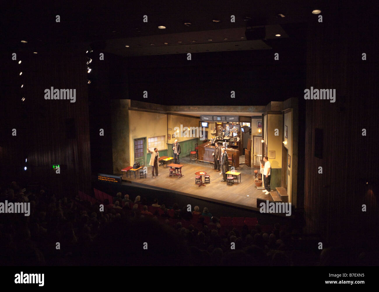 Abbey Theatre, Dublin, Theaterproduktion Playboy der westlichen Welt Stockfoto