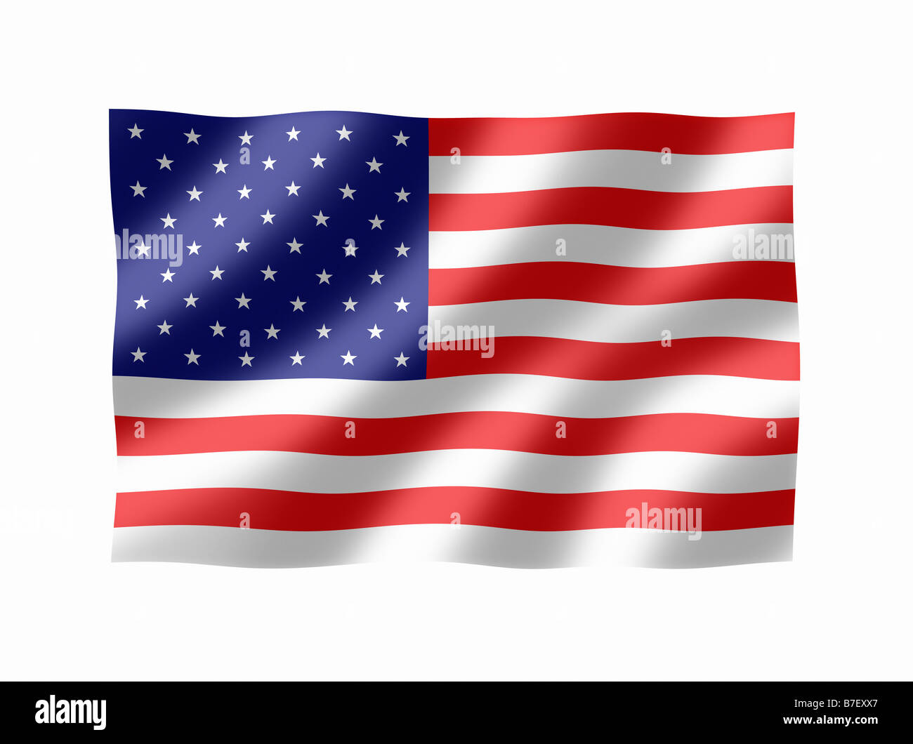 Amerika amerikanische USA Nationalflagge Stockfoto