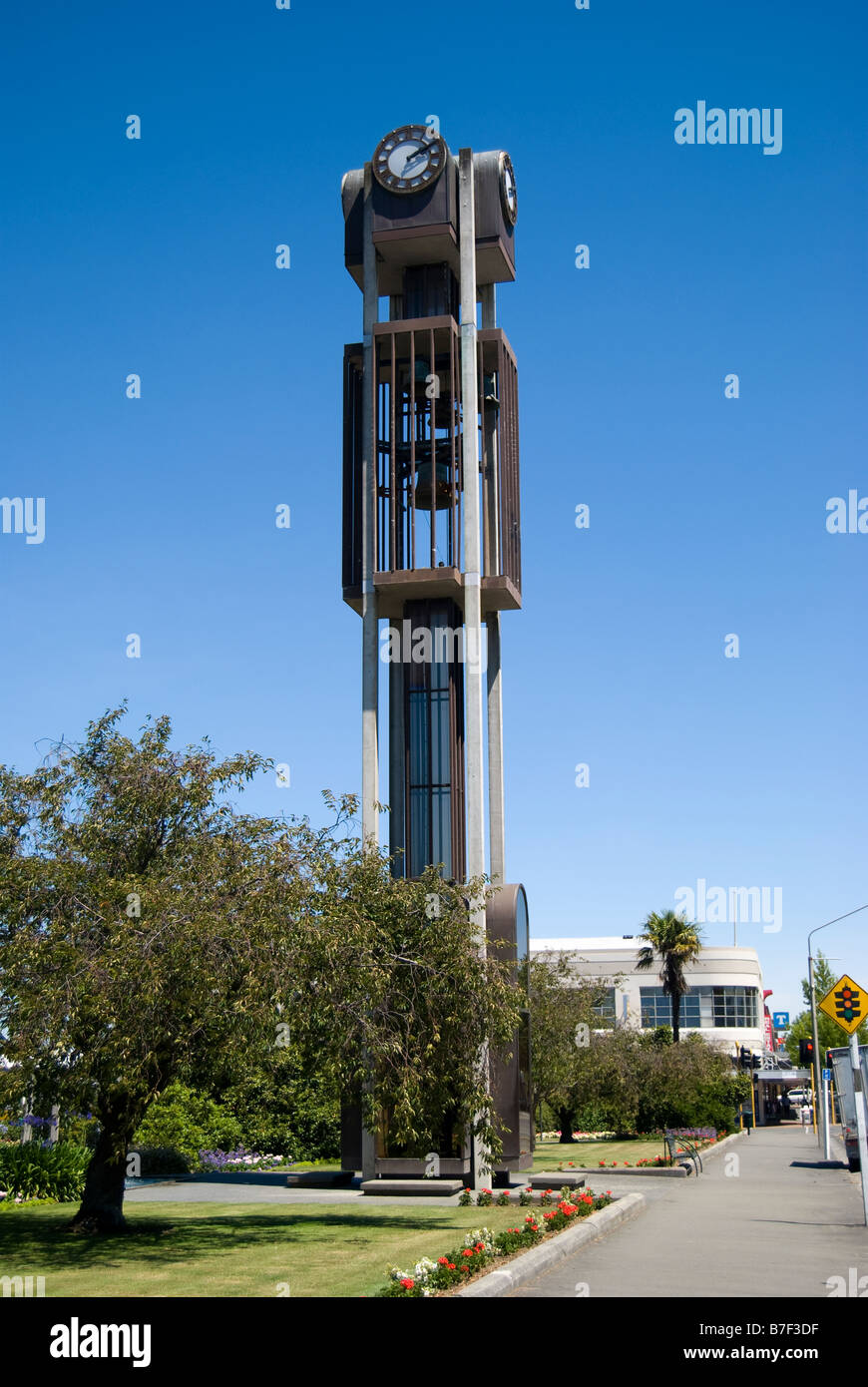 Ashburton Postamt Clock, Baring Square, Ashburton, Canterbury, Neuseeland Stockfoto