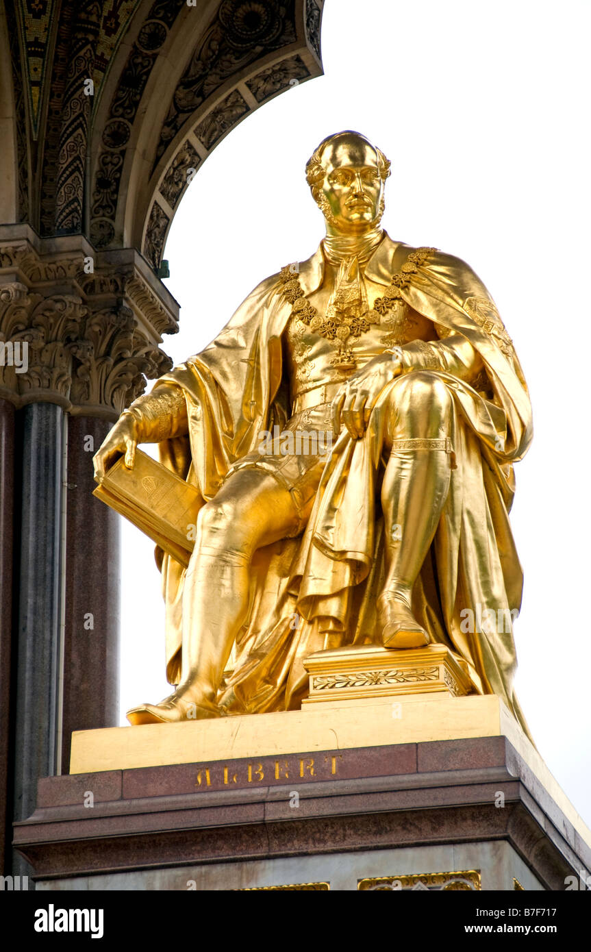 König Albert Memorial London South Kensington Stockfoto