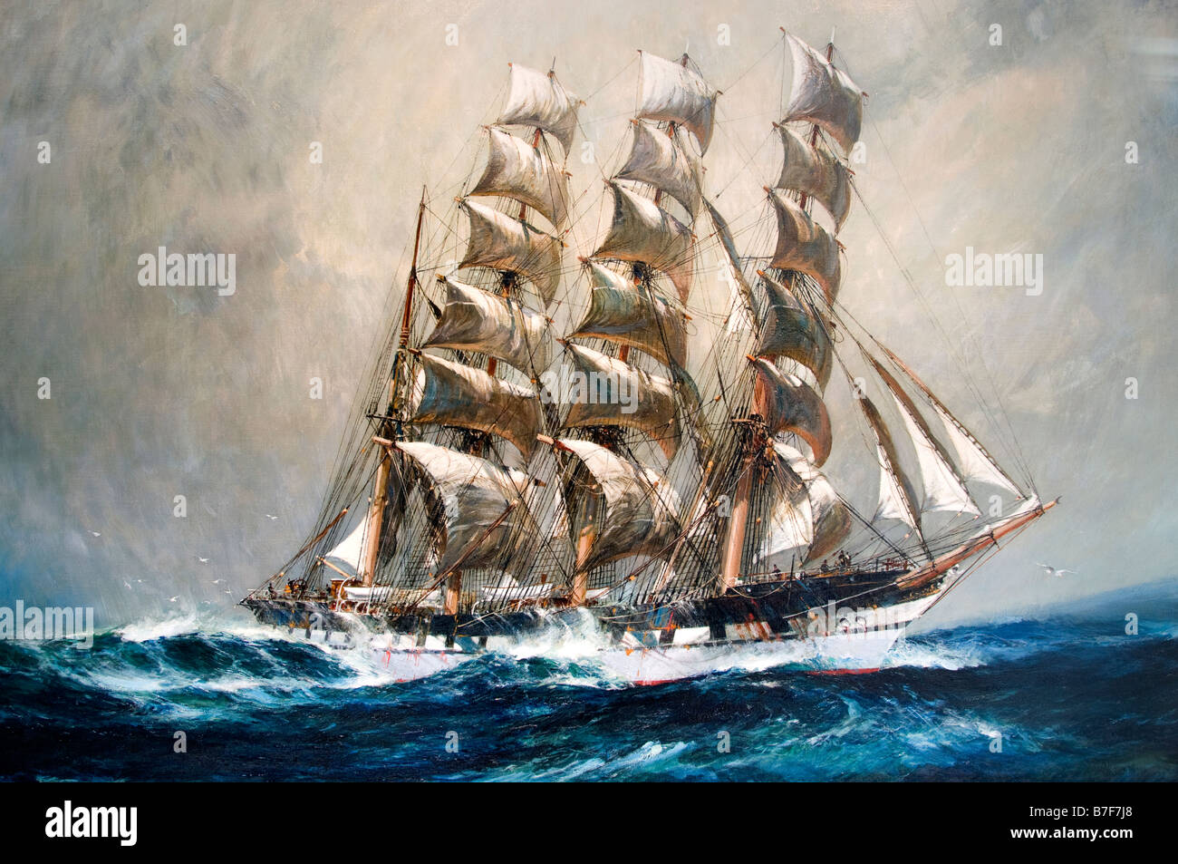 Schiff Segelschiff Ross-Shire von Jack Spurling Piccadilly und St James King St James Pall Mall Jermyn Stockfoto