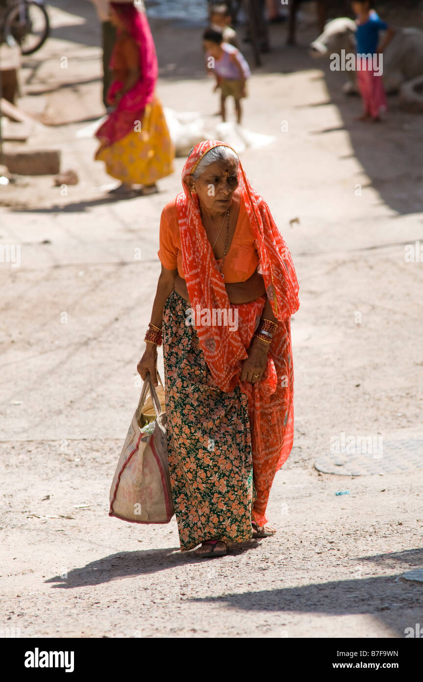 Frau. Jodhpur. Indien Stockfoto