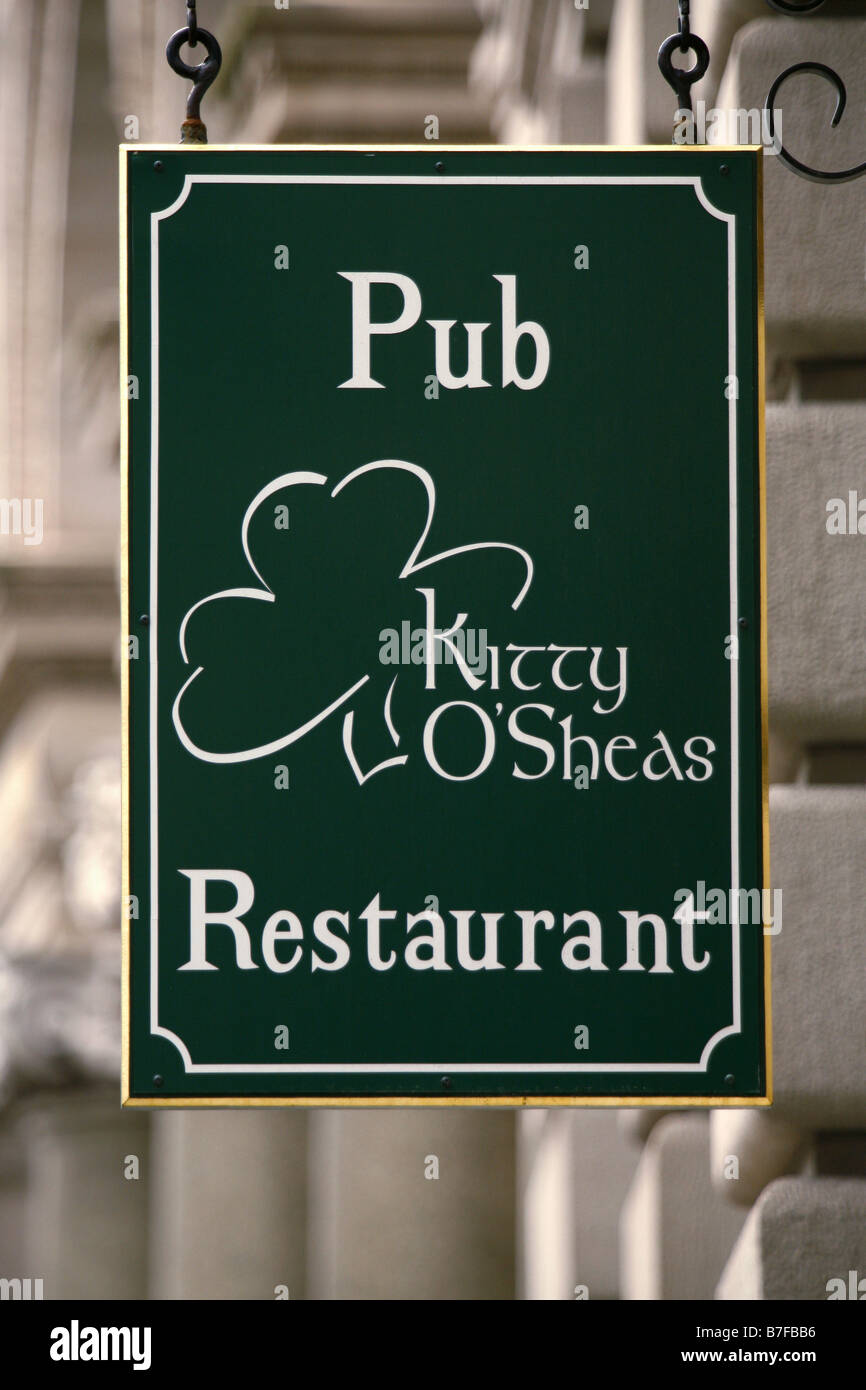Kitty O' Shea's Zeichen, Irish Pub & Restaurant, Boston, Massachusetts, USA Stockfoto