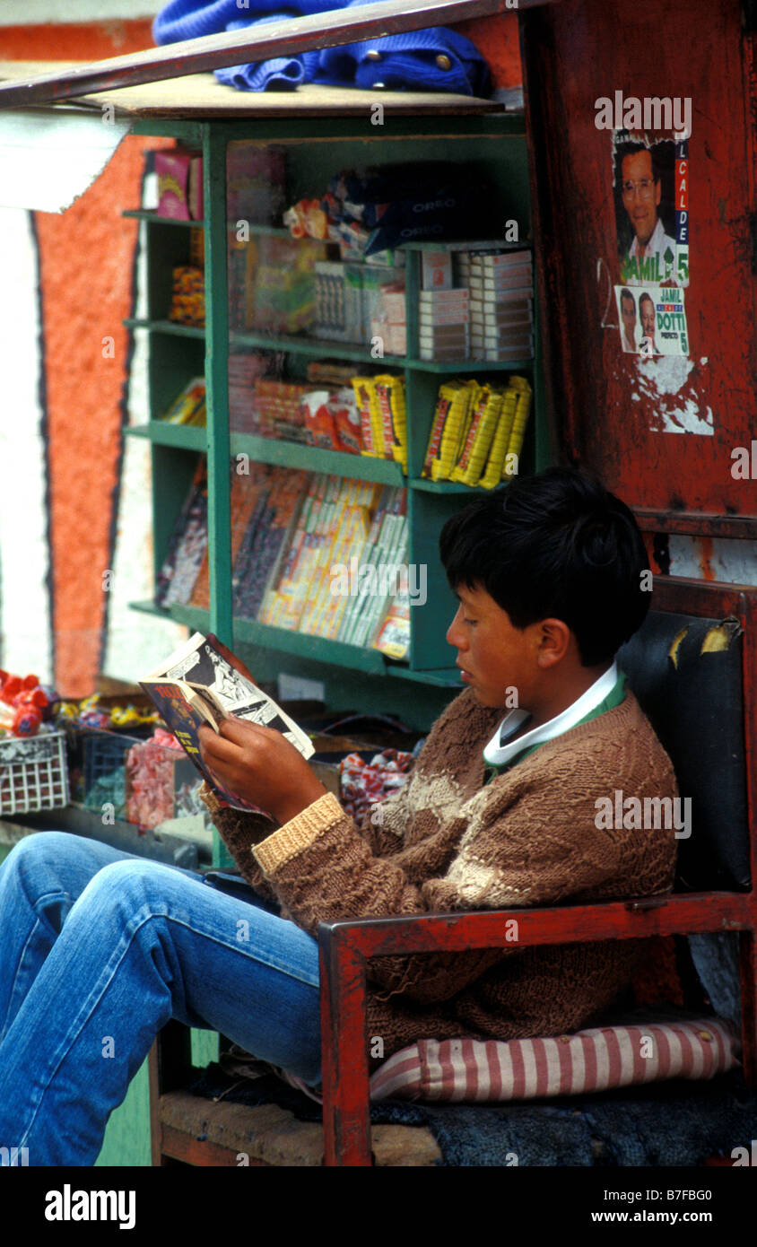 Stall Neustadt Quito ecuador Stockfoto