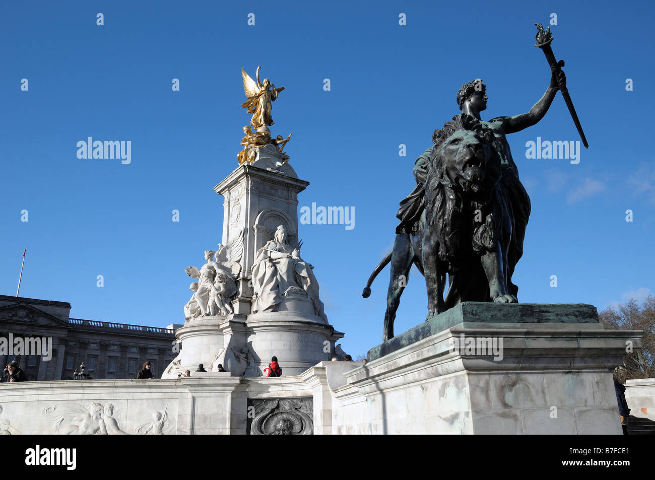 Victoria Denkmal, London, England, UK Stockfoto