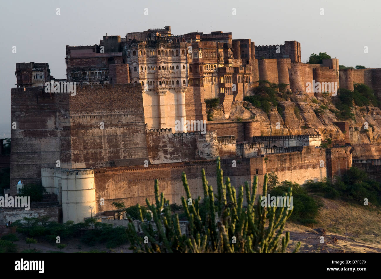 Meherangarh Fort. Jodhpur. Rajasthan. Indien. Stockfoto