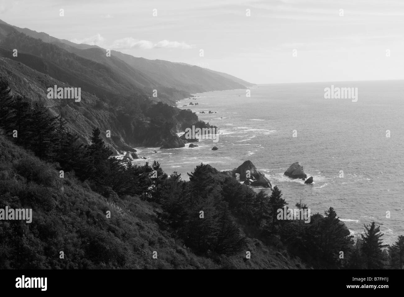 Schöne Küste Kaliforniens, Big Sur Stockfoto