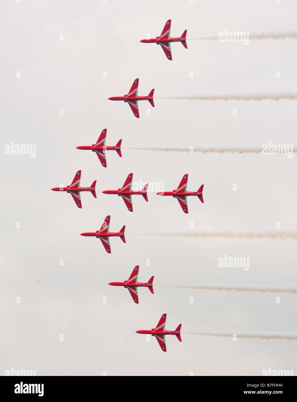 Red Arrows RAF Display team Stockfoto