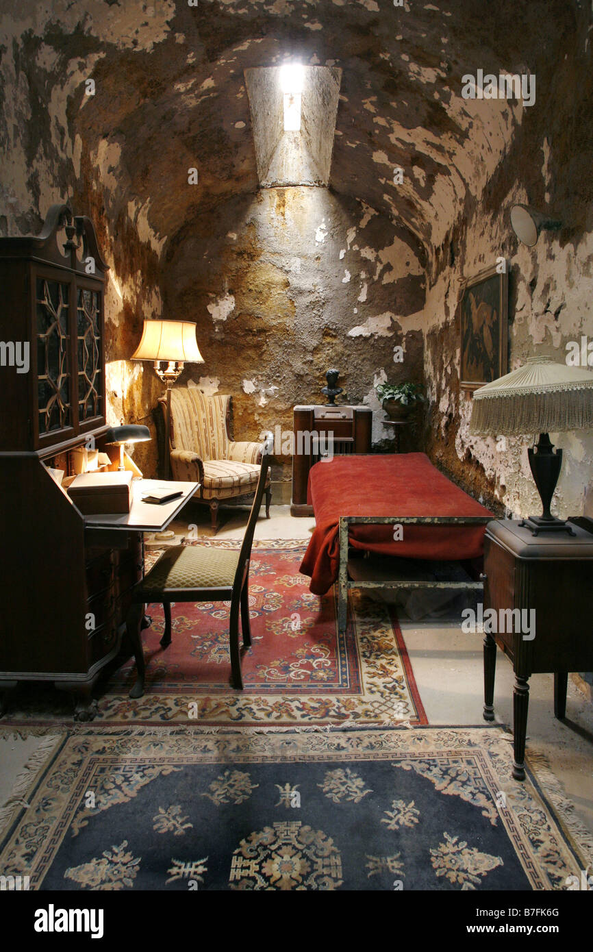 Al Capone Gefängnis Zelle, Eastern State Penitentiary, Philadelphia, Pennsylvania, USA Stockfoto