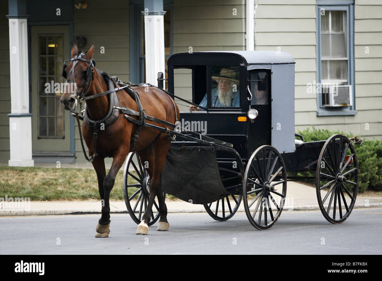 Amische Buggy, Lancaster County, Pennsylvania, USA Stockfoto