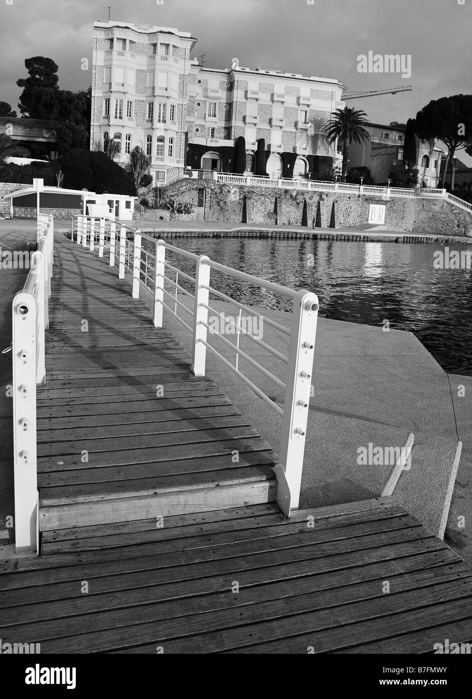 Privaten Hafen in Juan Les Pins Frankreich Stockfoto