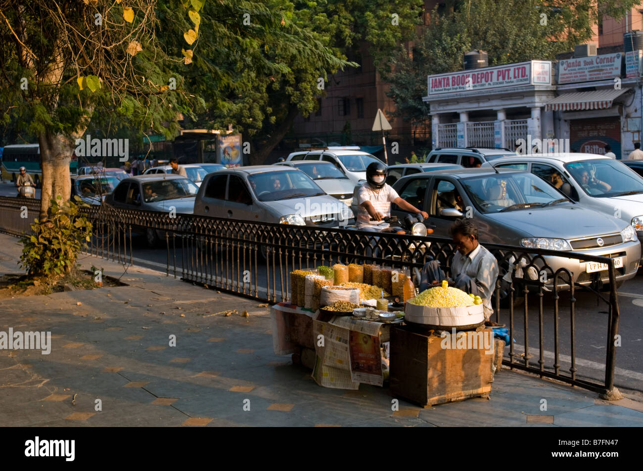 Straßenszene in Delhi. Indien. Stockfoto