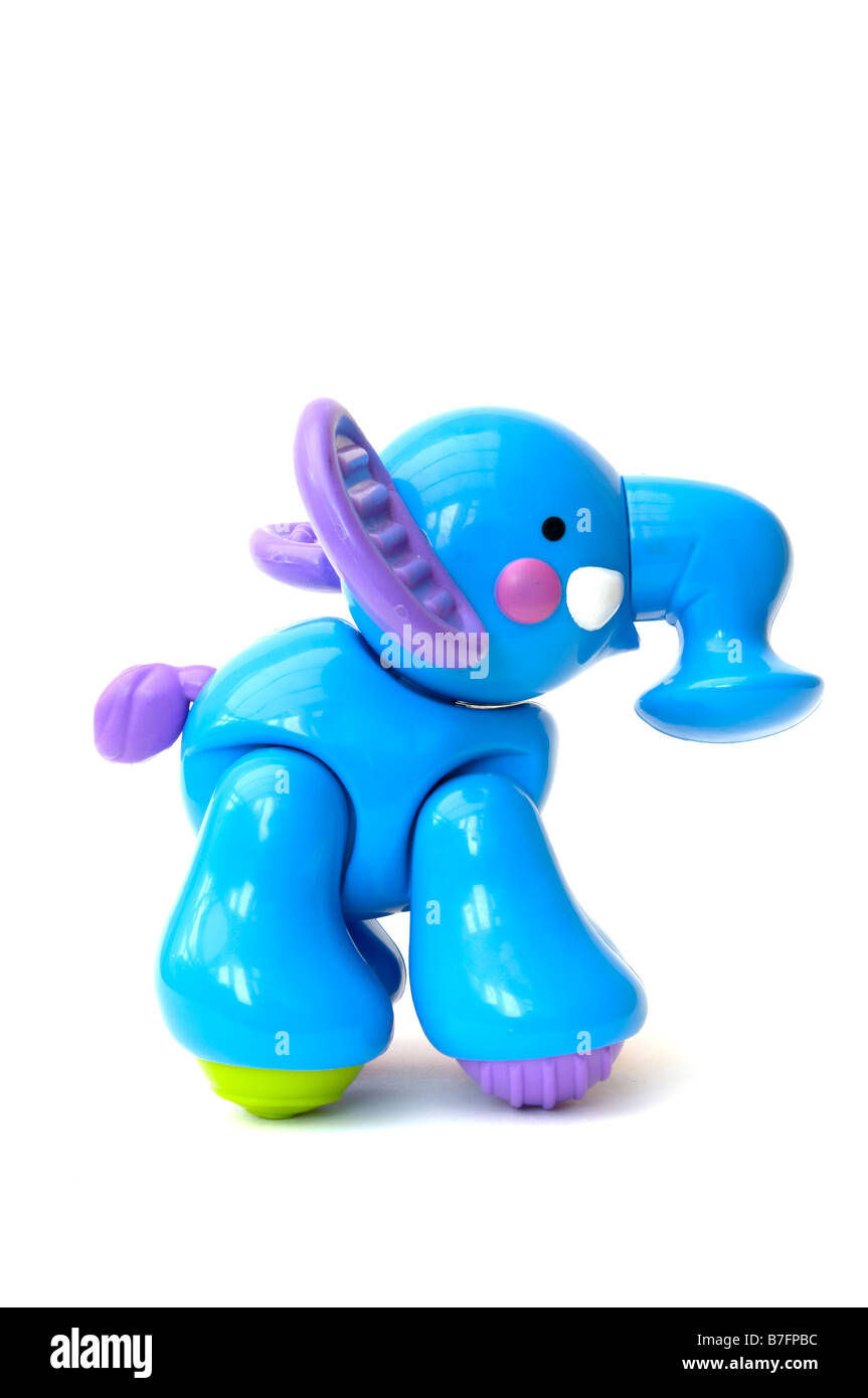Childs blau Spielzeug Elefant Kinder Spielzeug Stockfoto