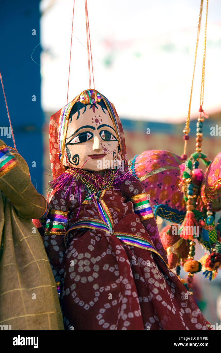 Traditionelle indische Marionetten, Global Village Dubai Stockfoto