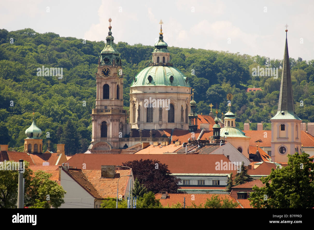 St. Nikolauskirche Lesser Viertel Prag Tschechische Republik Stockfoto