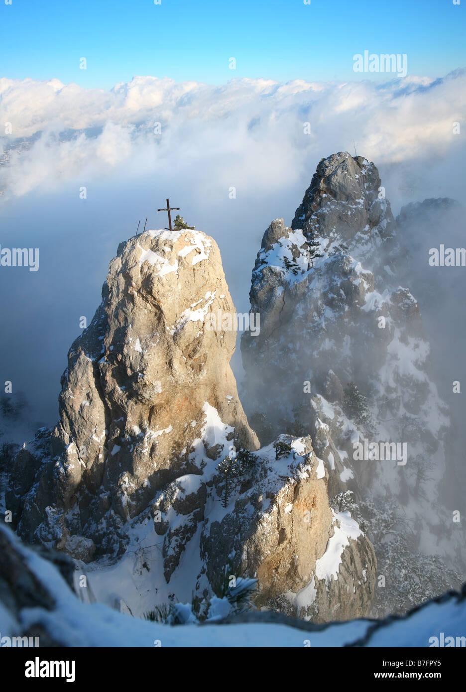 Klettergarten am AyPertri Stockfoto