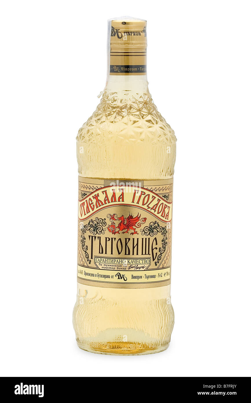 Bulgarien Targovsihte alte Eiche im Alter von Grapefruit reine Perle Farbe goldenen Nuancen Rakia Weinbrand Stockfoto