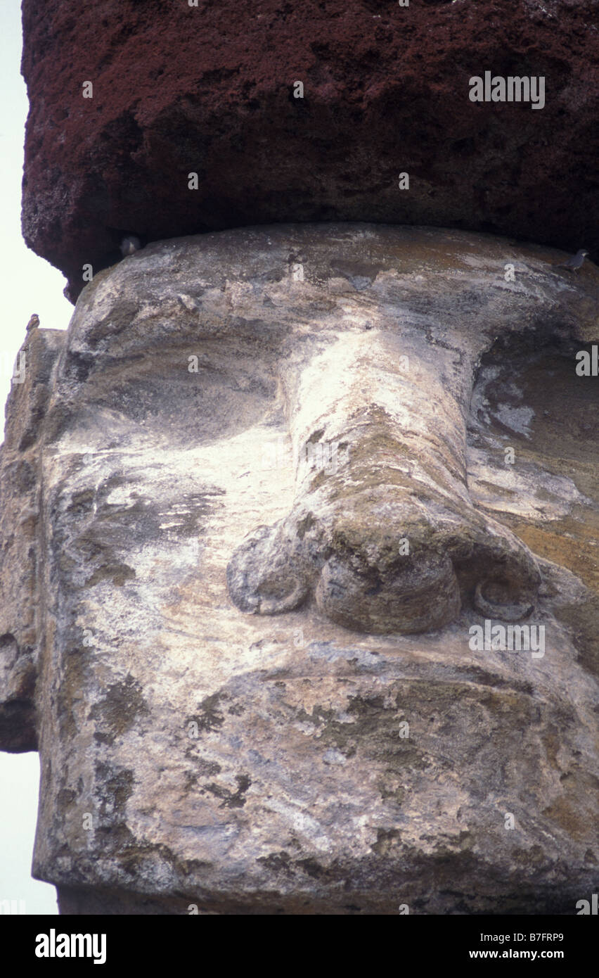 Moai Ahu Tongariki Osterinsel chile Stockfoto