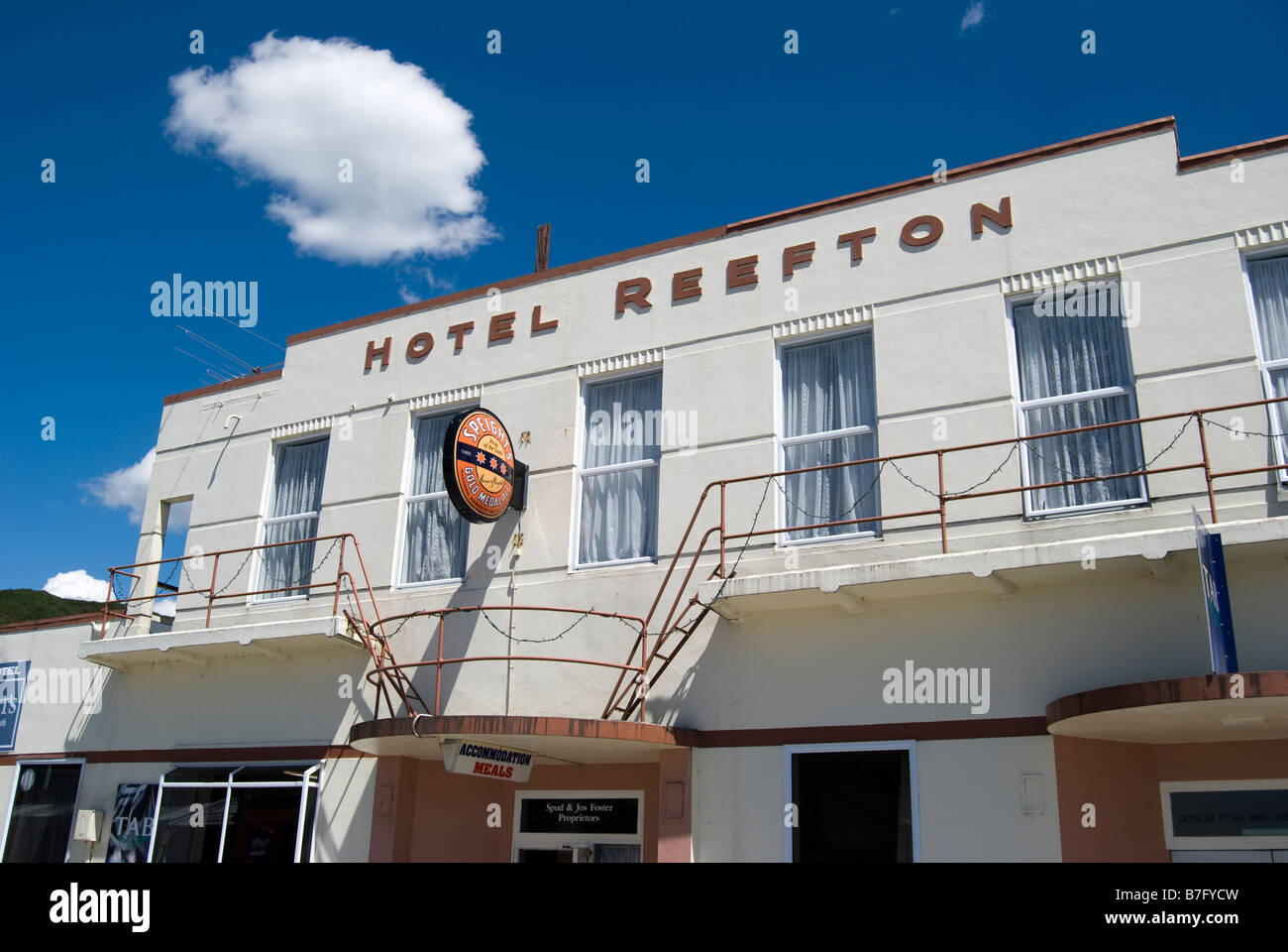 Hotel Reefton, Broadway, Reefton, Westküste, Neuseeland Stockfoto