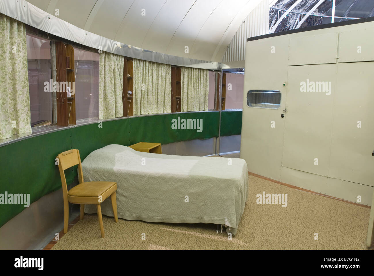 R. Buckminster Fullers Dymaxion House im Henry Ford Museum und Greenfield Village in Dearborn, Michigan, USA. Stockfoto