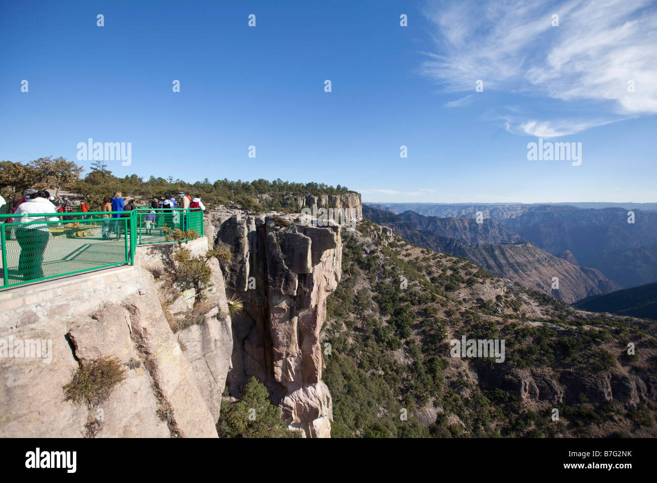 Piedra Volada Divisadero Suche Kupfer Canyon Chihuahua Mexiko Stockfoto