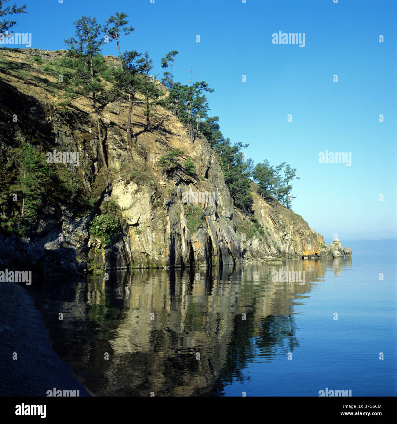 Russland. Irkutsker Gebiet. Der Baikalsee. Insel Olchon. [Mittelformat] Stockfoto