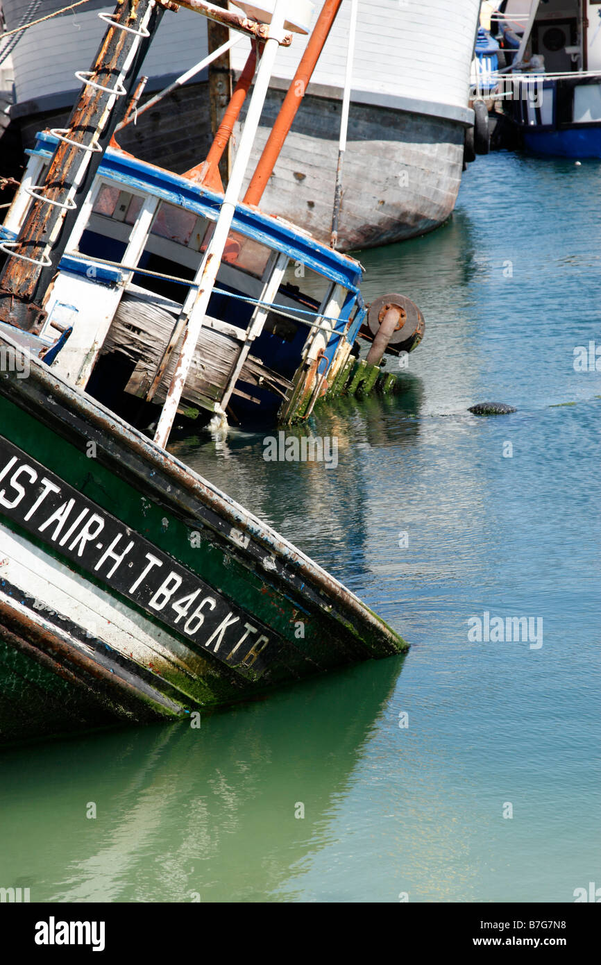 sinkenden Fischerboot in Hout Bay-Kapstadt-Südafrika Stockfoto