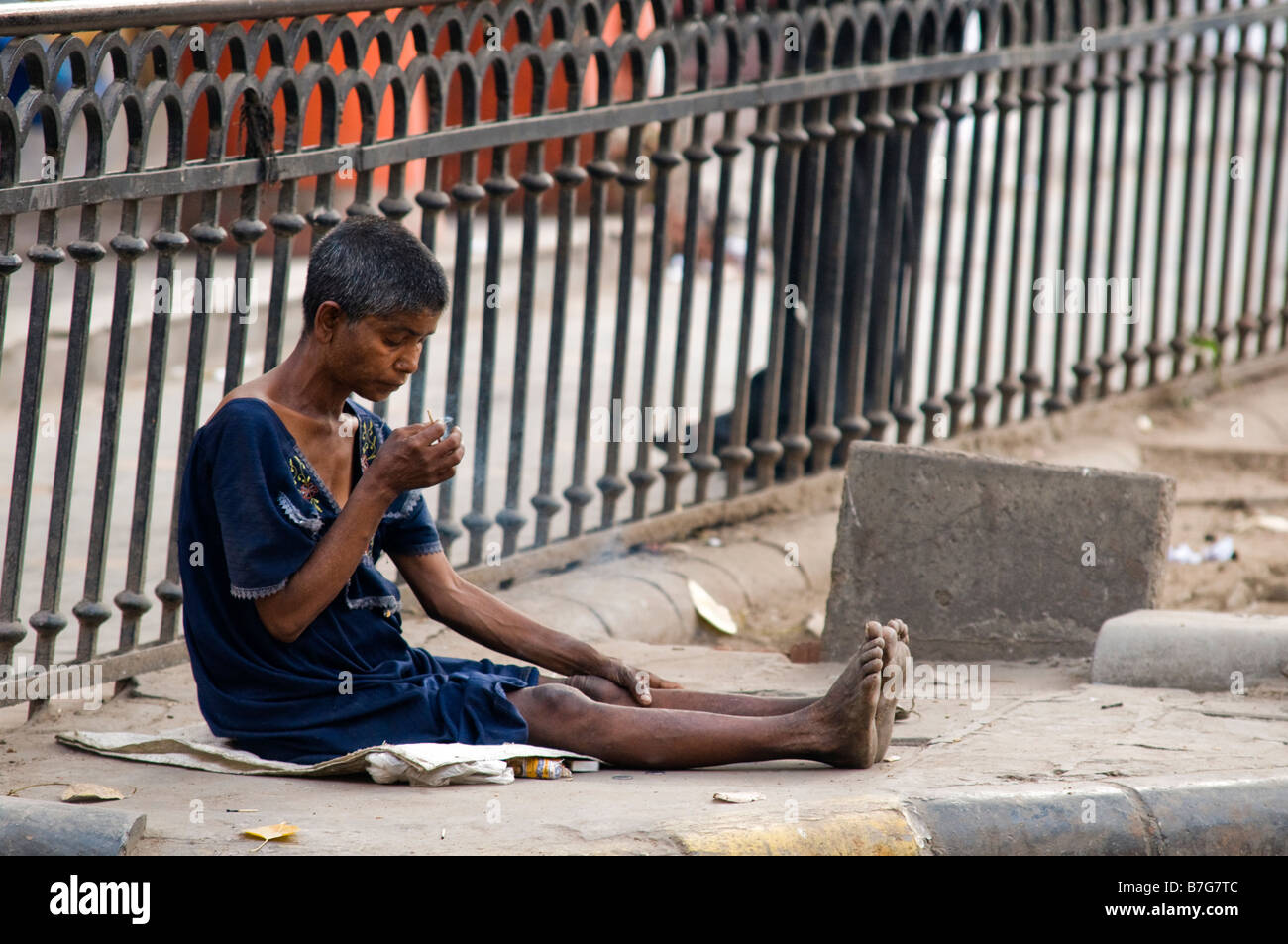 Straßenszene in Delhi. Indien. Stockfoto