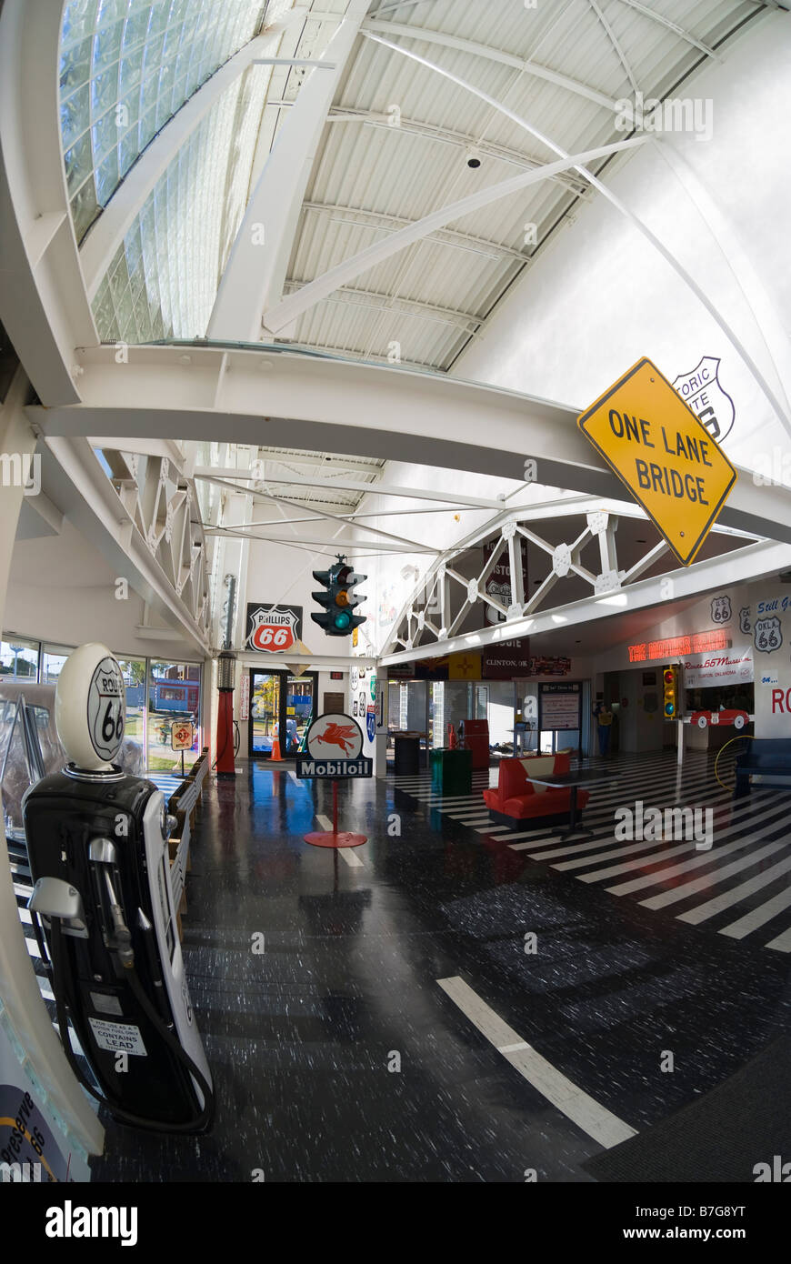 Route 66 Museum in Clinton, Oklahoma, USA. Stockfoto