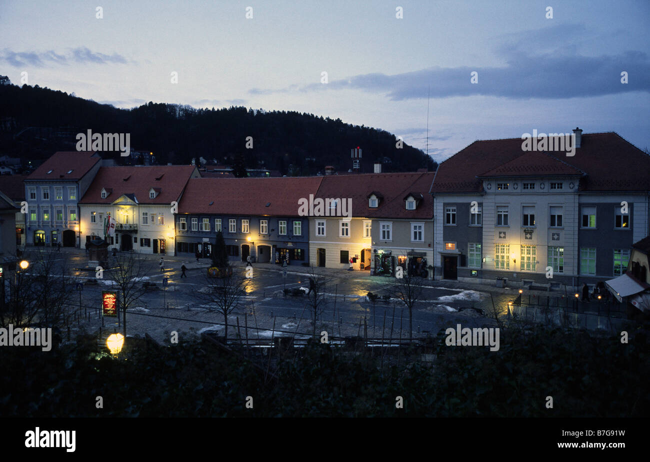 Samobor, Kroatien Stadtbild Stockfoto