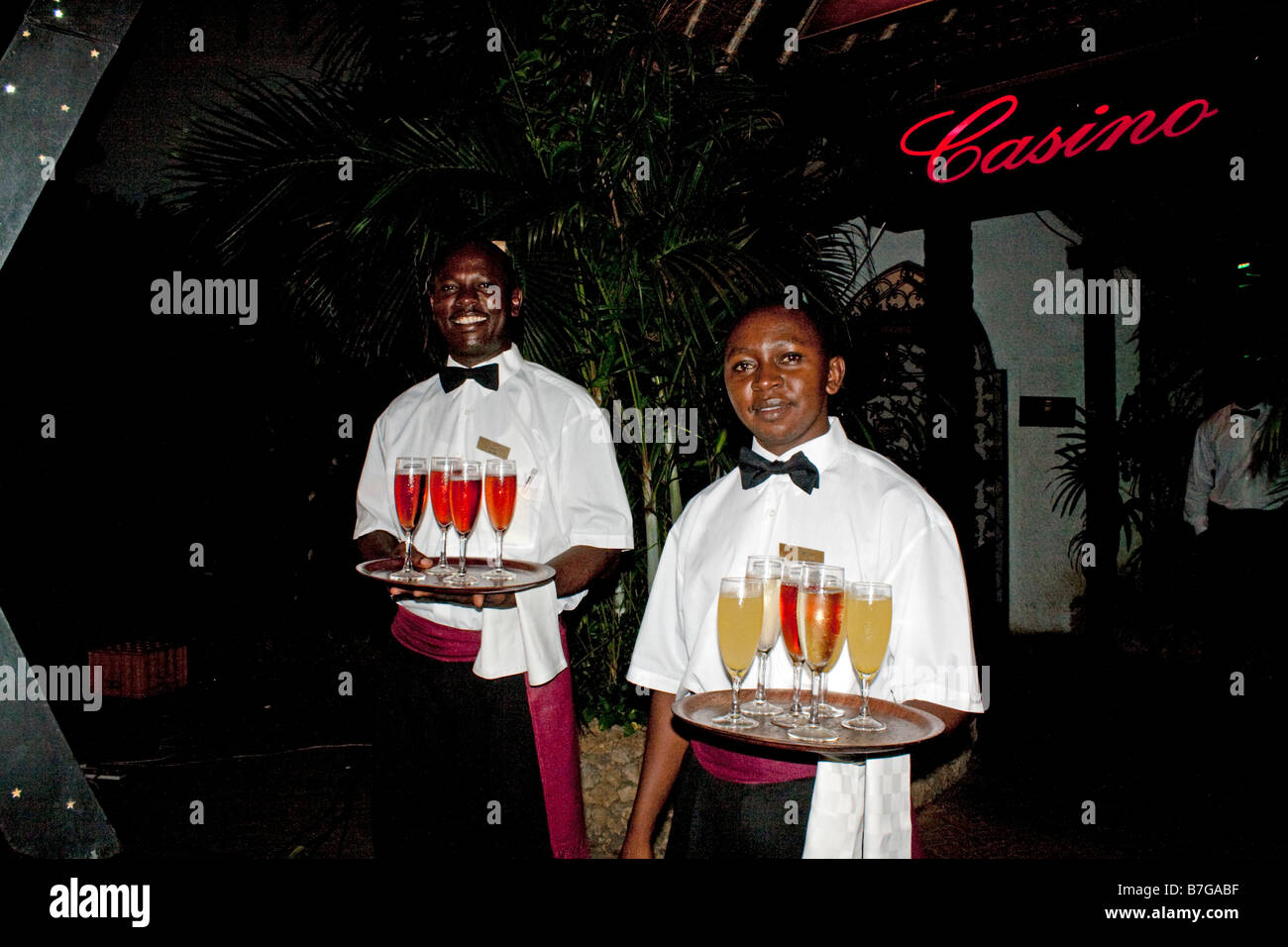 Silvester-Party am 31. Dezember 2008 in Tamarind Mombasa Kenia Stockfoto