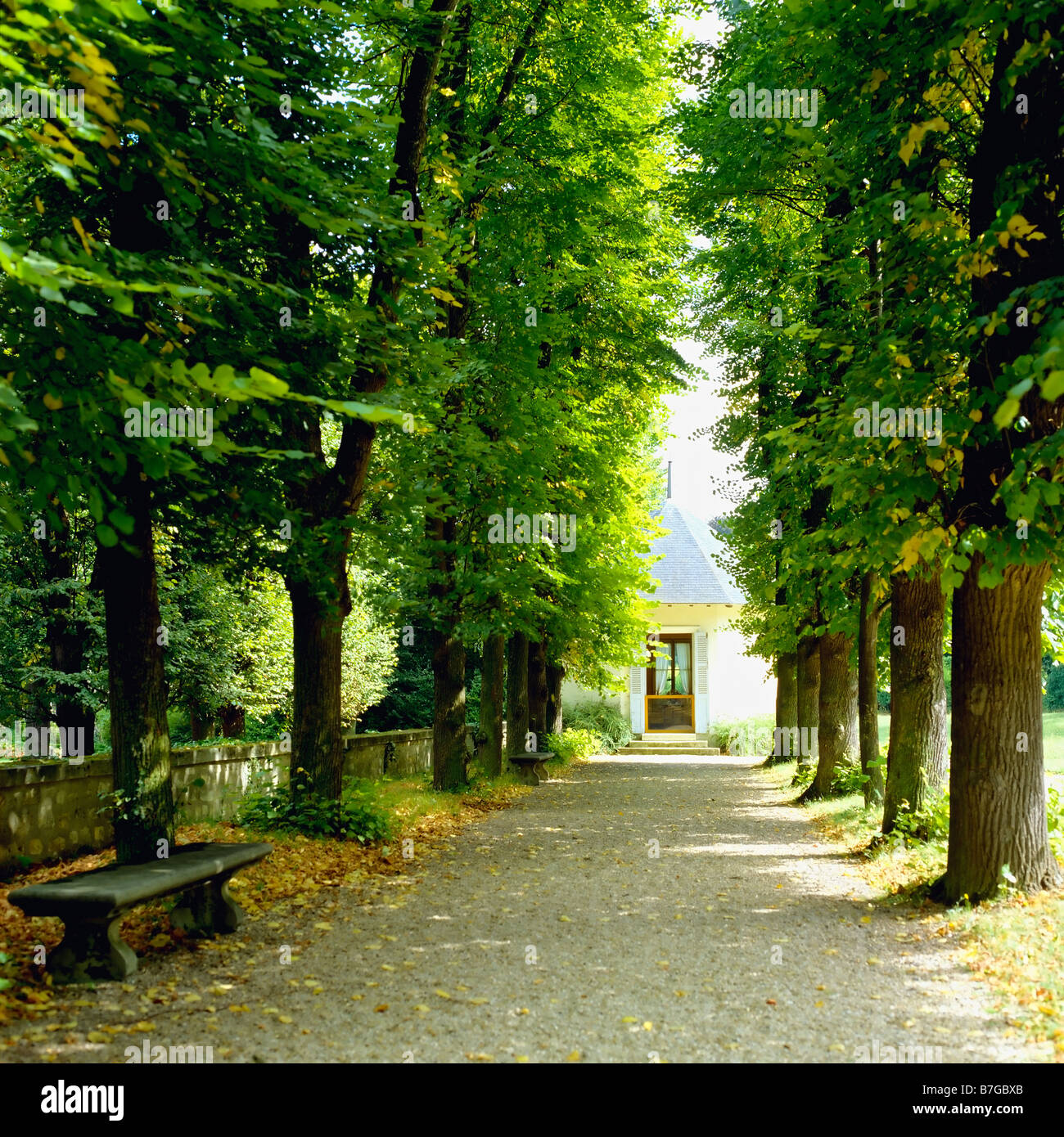 Napoleons Sommerpavillon im Chateau De La Malmaison Schloss und Park Frankreich Stockfoto