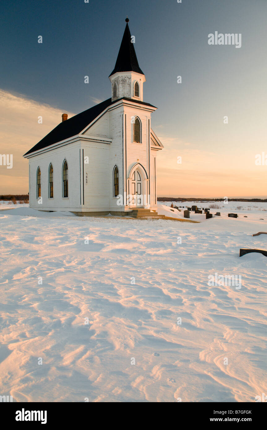 Alte verlassene Kirche in Stonehaven New-Brunswick, Kanada Stockfoto