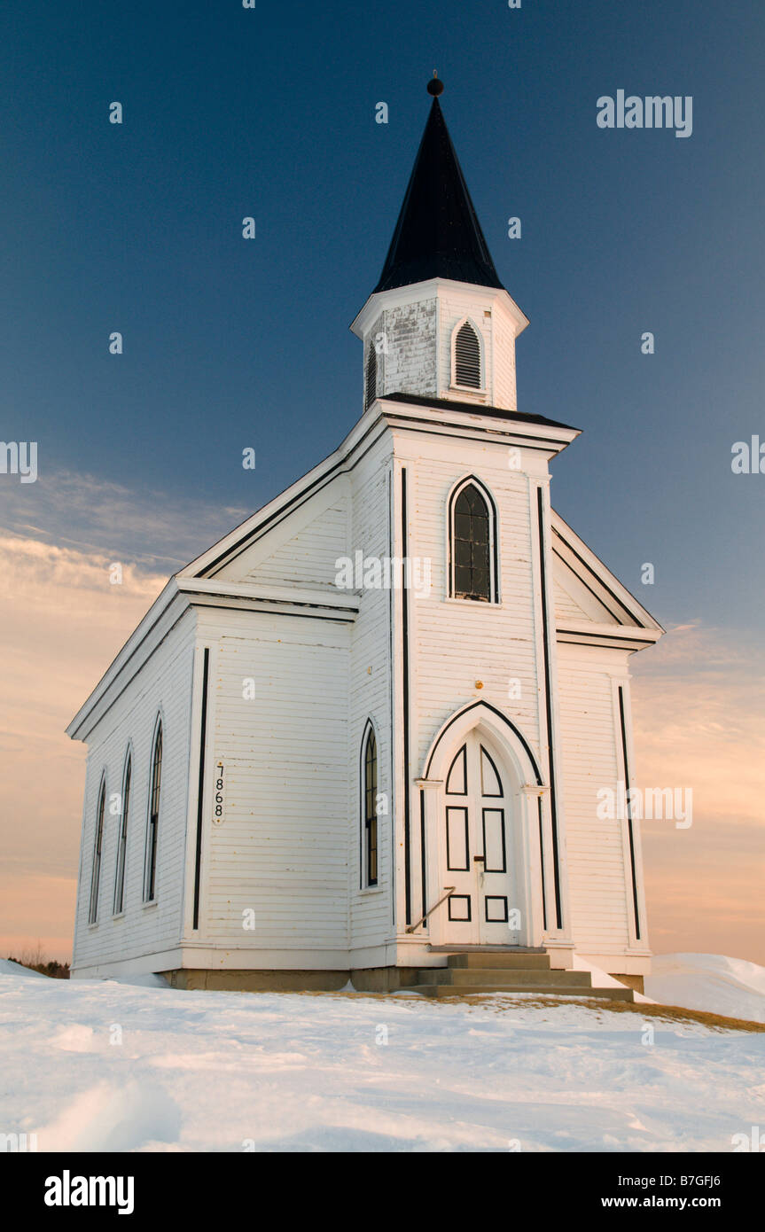 Alte verlassene Kirche in Stonehaven New-Brunswick, Kanada Stockfoto