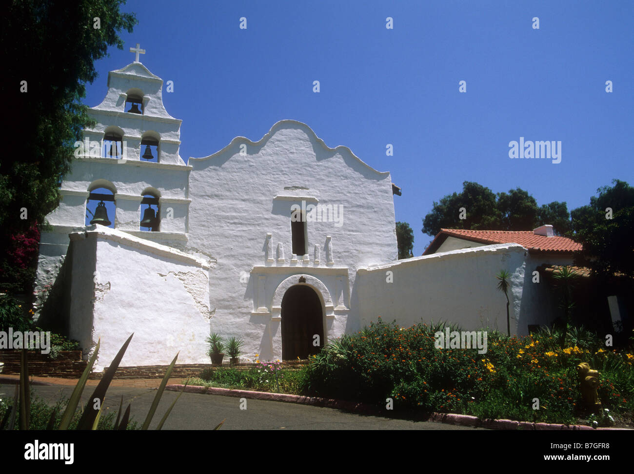 Mission Basilica San Diego de Alcala, Kalifornien erste Kirche Stockfoto