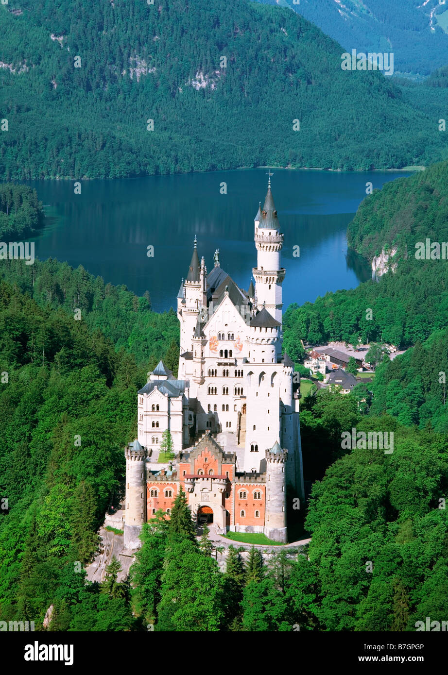 Schloss Neuschwanstein Stockfoto