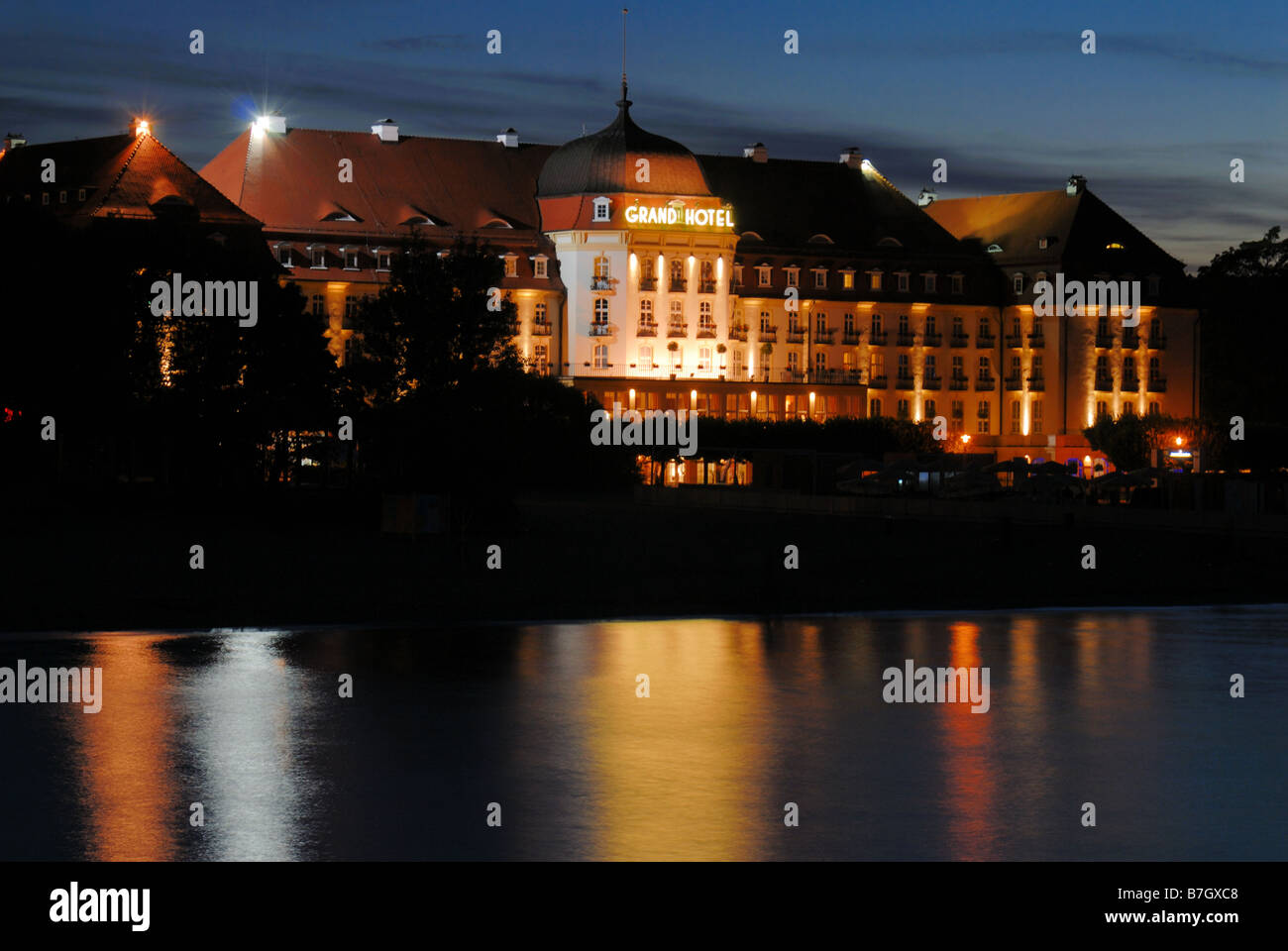 Grand Hotel in Sopot Stockfoto
