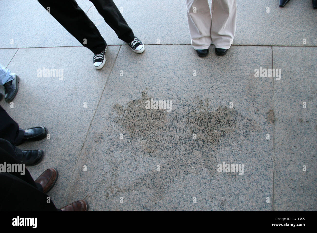 Ab Lincoln Memorial In Washington D C Martin Luther King Zitat Stockfotografie Alamy