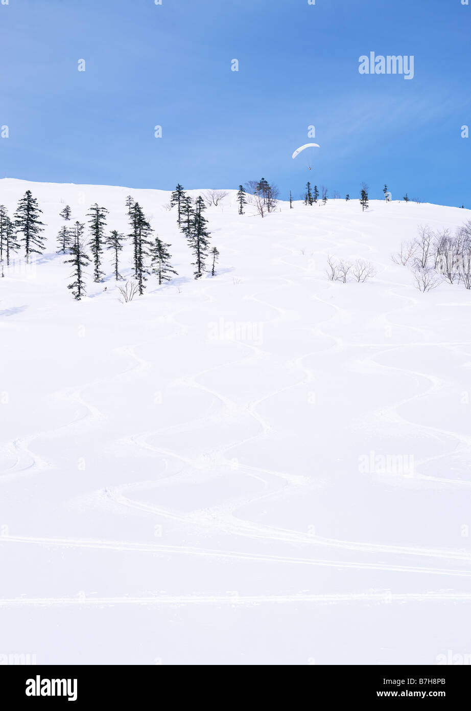 Schneebedeckte Berge Stockfoto