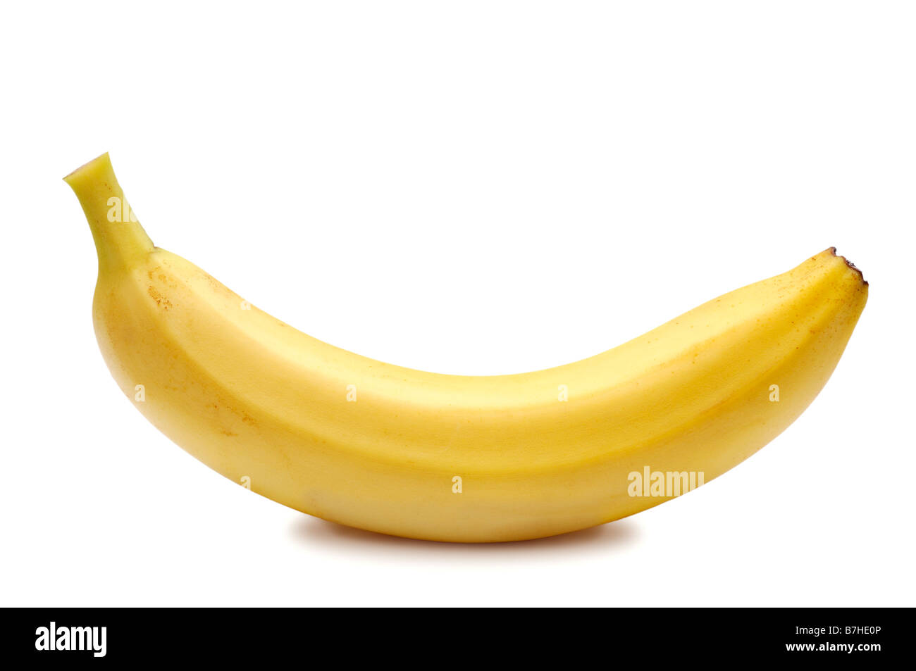 Banane Ausschneiden Stockfoto