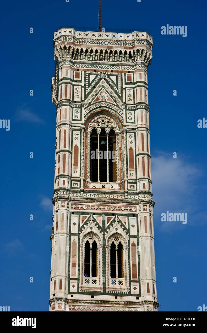 Dom Campanile in Florenz Toskana Italien Stockfoto